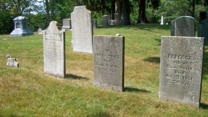 broken stone, Lucy, Moses, Jr & Rebecca Swift Headstones