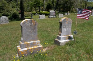 Emily F & Benjamin W Chase Headstones