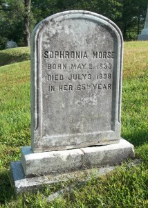 Sophronia Morse Headstone