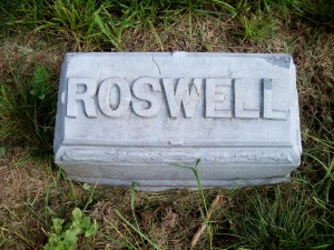 Roswell Handy Headstone