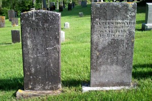 Mary S Redding & Charles Howard Headstones