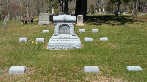 Capt Hiram Baker family Headstones