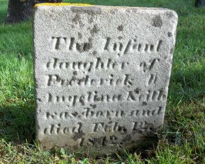 infant daughter Keith Headstone