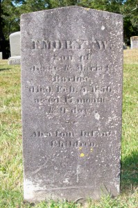 Barlow, Emory W & "also four infant children"