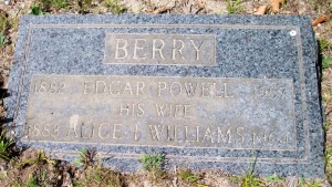 Berry, Edgar Powell & Alice I Williams