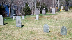 son & daughter Burgess Headstones (right foreground)