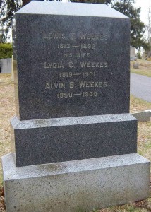 Weekes, Lewis T, Lydia C Sandsbury & Alvin B