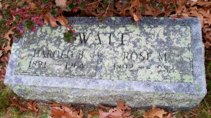 Watt, Harold B & Rose M; area D