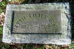 Hattie Little Irwin Headstone