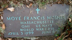 Moye Francis Mosher Headstone