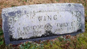 Wing, N Roscoe & Emily E
