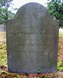 Capt Phineas Gibbs Headstone