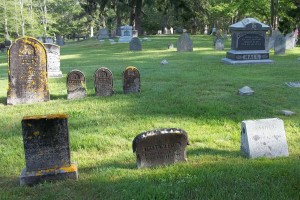 Luther S Handy Headstone (right foreground)