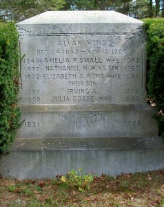 Wing, Alvan (1843-1907) & family