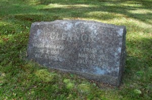 Louise Wallace & Frank A Glennon Headstone