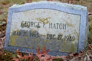 Hatch, George F; area D