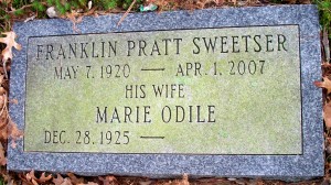 Sweetser, Franklin Pratt & Marie Odile - H