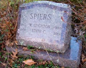 Spiers, W Leighton & Edith (area B)