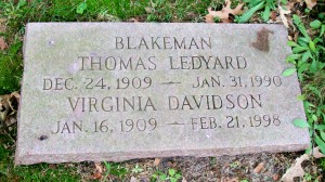 Blakeman, Thomas Ledyard & Virginia Davidson